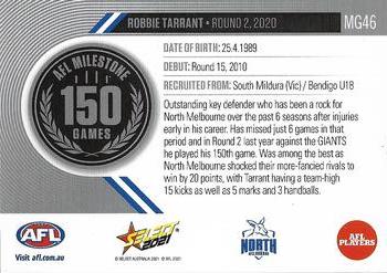 2021 Select AFL Footy Stars - AFL Milestone Games #MG46 Robbie Tarrant Back